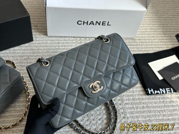 Chanel Cf Series Caviar Calfskin Diamond Quilted Chain Bag - Enhanced Edition With Full Packaging - Image 2