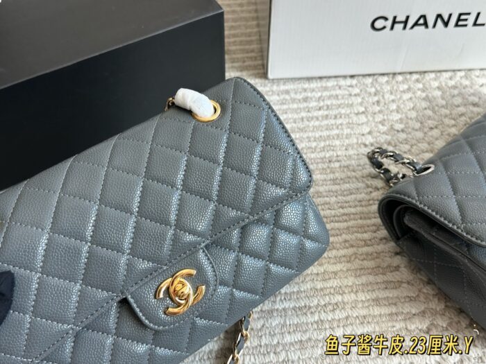 Chanel Cf Series Caviar Calfskin Diamond Quilted Chain Bag - Enhanced Edition With Full Packaging - Image 4