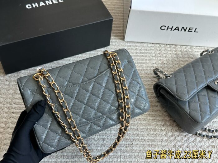 Chanel Cf Series Caviar Calfskin Diamond Quilted Chain Bag - Enhanced Edition With Full Packaging - Image 6