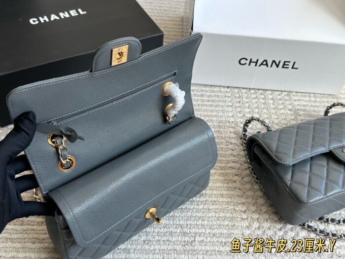 Chanel Cf Series Caviar Calfskin Diamond Quilted Chain Bag - Enhanced Edition With Full Packaging - Image 8