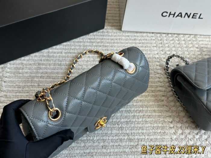 Chanel Cf Series Caviar Calfskin Diamond Quilted Chain Bag - Enhanced Edition With Full Packaging - Image 9