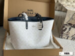 Coach Classic Reversible City Tote Classic Logo Tote Bag Double-Sided Design - Image 8
