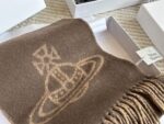 Vivienne Westwood Autumn/Winter Wool Scarf With Large Saturn Logo Reversible Design - Image 2