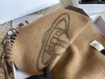 Vivienne Westwood Autumn/Winter Wool Scarf With Large Saturn Logo Reversible Design - Image 7