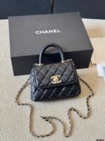 Chanel 2021 Spring/Summer Collection Coco Handle Mini Quilted Double C Handbag - Image 2