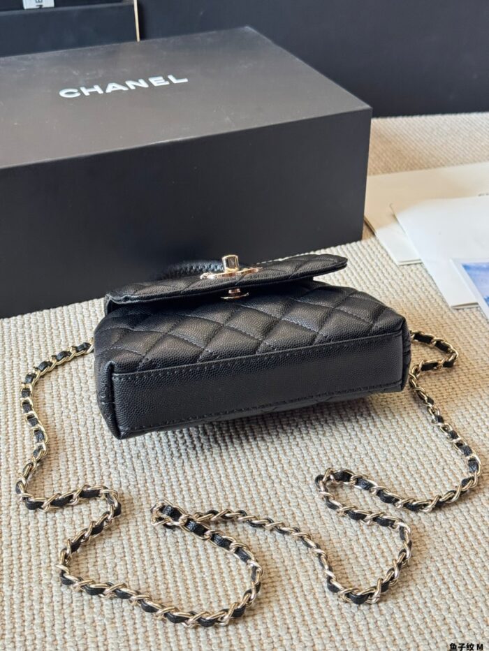 Chanel 2021 Spring/Summer Collection Coco Handle Mini Quilted Double C Handbag - Image 6