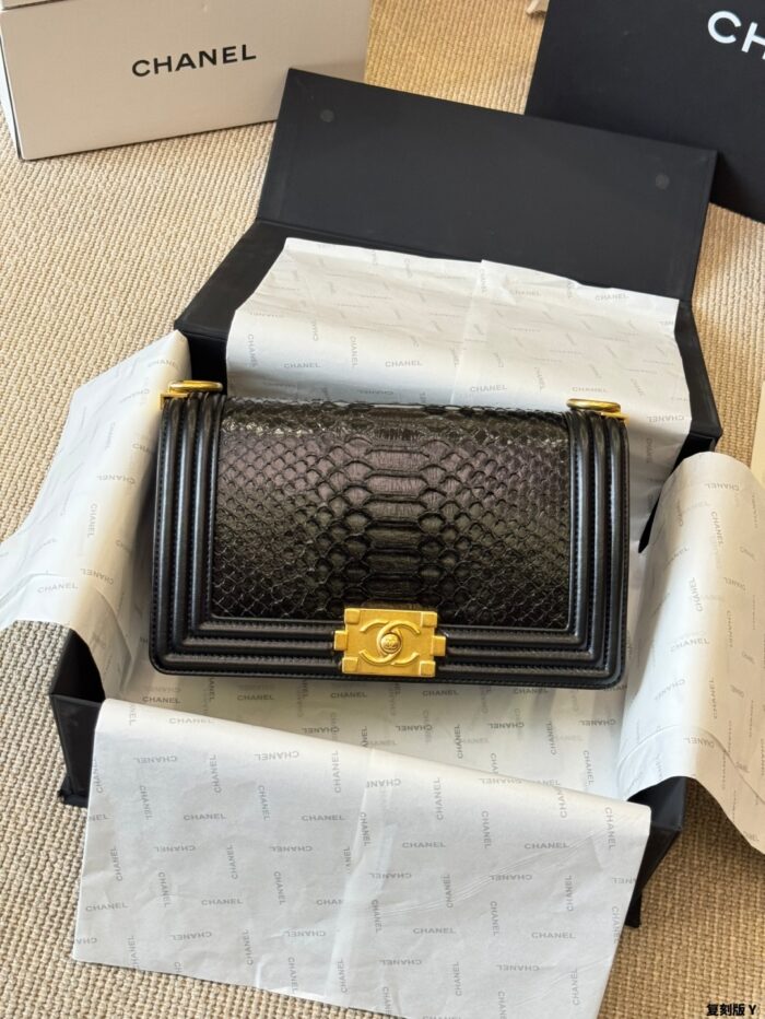 Chanel Leboy Rare Leather Mum Bag Replica Edition Gold-Tone Hardware Impeccable Structure Soft To The Touch Exquisite Craftsmanship - Image 2