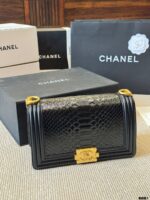 Chanel Leboy Rare Leather Mum Bag Replica Edition Gold-Tone Hardware Impeccable Structure Soft To The Touch Exquisite Craftsmanship - Image 3