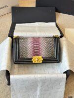 Chanel Leboy Rare Leather Mum Bag Replica Edition Gold-Tone Hardware Impeccable Structure Soft To The Touch Exquisite Craftsmanship - Image 11