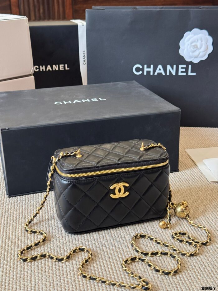 Chanel 24C Replica Edition Gold Ball Lambskin Long Box Bag - Image 2