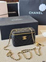Chanel 24C Replica Edition Gold Ball Lambskin Long Box Bag - Image 3