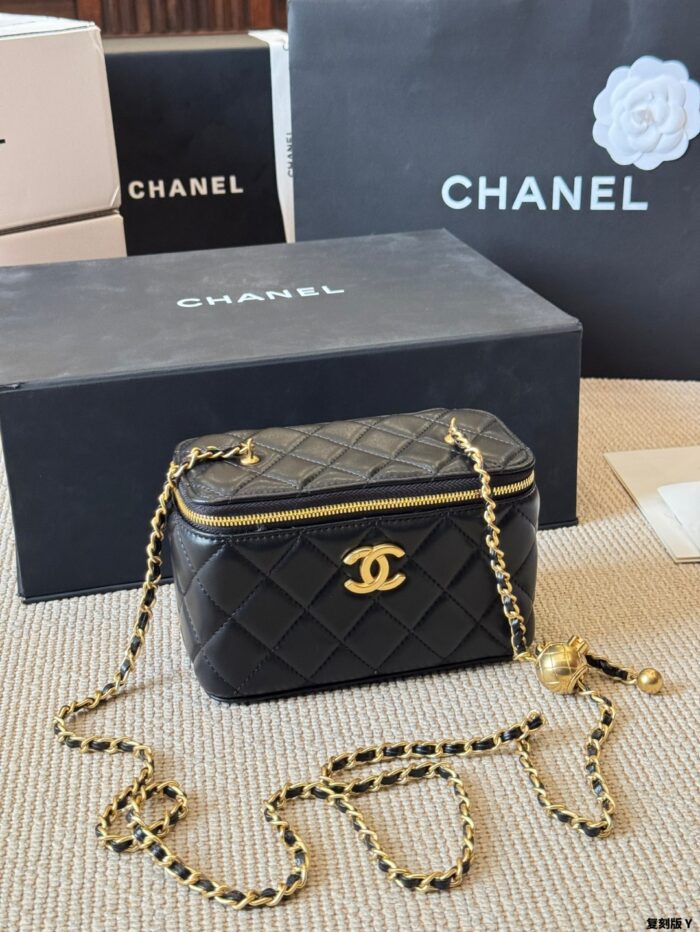 Chanel 24C Replica Edition Gold Ball Lambskin Long Box Bag - Image 3