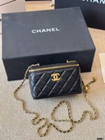 Chanel 24C Replica Edition Gold Ball Lambskin Long Box Bag - Image 4
