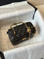 Chanel 24C Replica Edition Gold Ball Lambskin Long Box Bag - Image 6
