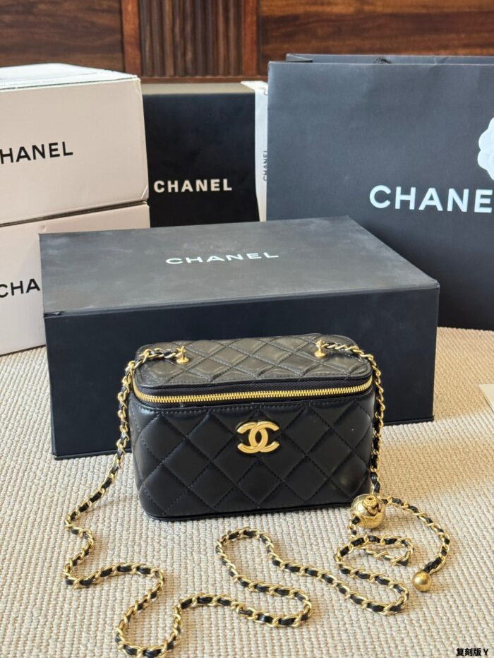Chanel 24C Replica Edition Gold Ball Lambskin Long Box Bag - Image 10