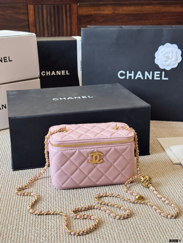 Chanel 24C Replica Edition Gold Ball Lambskin Long Box Bag - Image 11