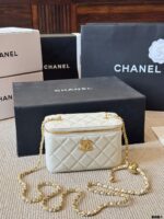 Chanel 24C Replica Edition Gold Ball Lambskin Long Box Bag - Image 12