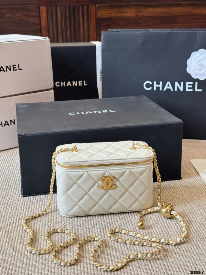 Chanel 24C Replica Edition Gold Ball Lambskin Long Box Bag - Image 12