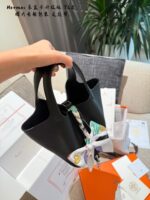 Hermès Shopping Basket Upgrade Edition Tc Leather Tote Bag. Exquisite Lock. Delicate Edge Oil Finish. Complete Set Packaging. - Image 7