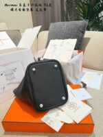 Hermès Shopping Basket Upgrade Edition Tc Leather Tote Bag. Exquisite Lock. Delicate Edge Oil Finish. Complete Set Packaging. - Image 9