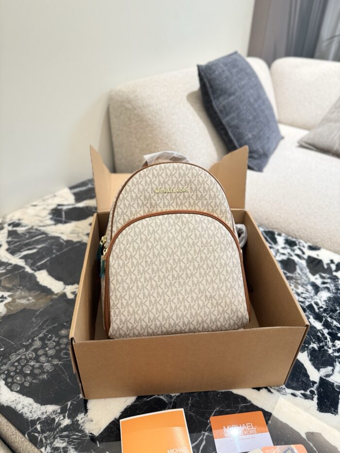 Michael Kors Abbey Series Monogram Mini Print Backpack Exquisite, Practical And Spacious Interior - Image 2