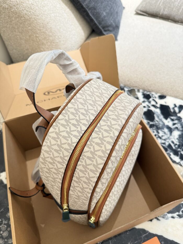 Michael Kors Abbey Series Monogram Mini Print Backpack Exquisite, Practical And Spacious Interior - Image 3