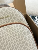 Michael Kors Abbey Series Monogram Mini Print Backpack Exquisite, Practical And Spacious Interior - Image 9