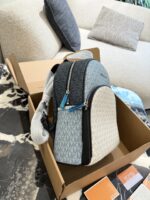 Michael Kors Abbey Series Monogram Mini Print Backpack Exquisite, Practical And Spacious Interior - Image 13