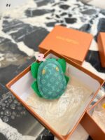 Louis Vuitton Frog Earphone Pouch Keychain Pendant Monogram Canvas With Authentic Details Holds Small Items - Image 3