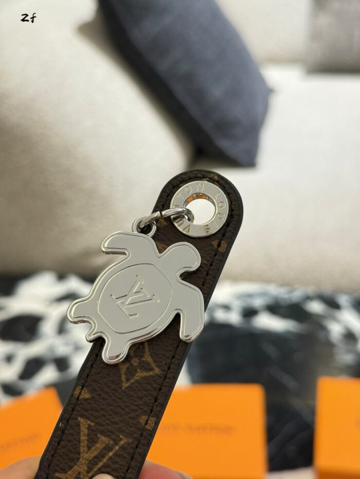 Louis Vuitton Dragonne Tab Small Turtle Pendant Keyring Bag Accessory - Image 9