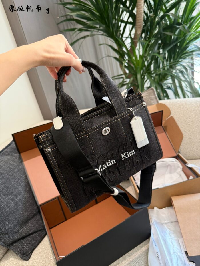 Coach Matin Kim Collection Denim Tote Crossbody Bag - Image 2