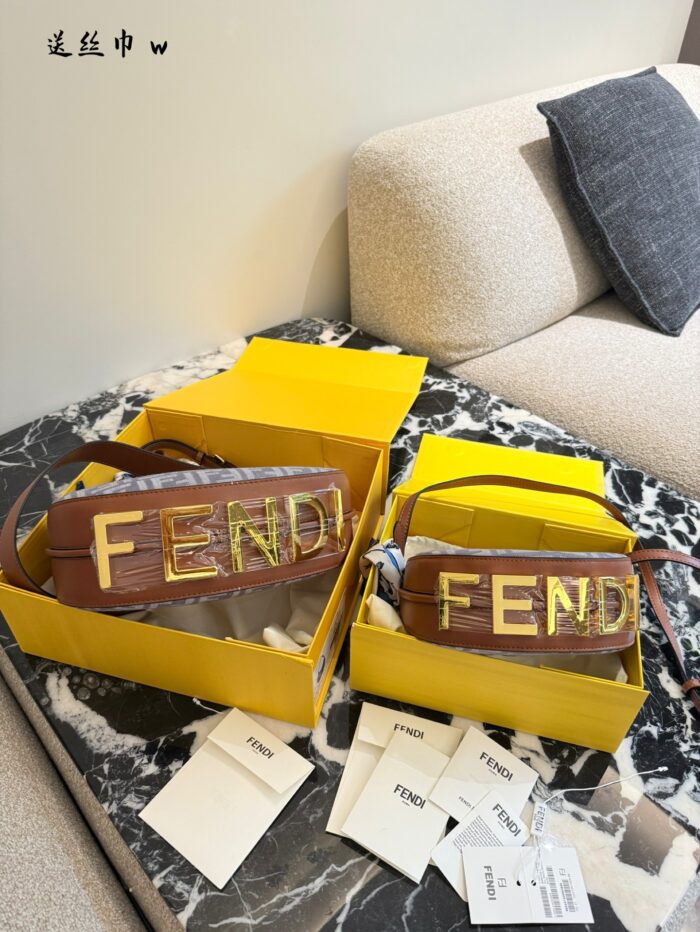 Fendi Fendigraphy Denim Crescent Bag Multiple Carrying Options, Effortlessly Versatile - Image 2