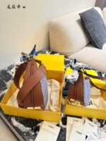 Fendi Fendigraphy Denim Crescent Bag Multiple Carrying Options, Effortlessly Versatile - Image 3