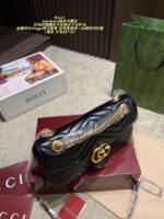 Gucci Marmont Chain Bag Metal Double G Logo Classic, Refined And Stylish - Image 6