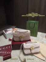 Gucci Marmont Chain Bag Metal Double G Logo Classic, Refined And Stylish - Image 10