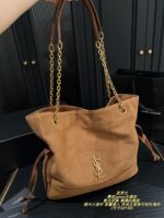 Yves Saint Laurent Jamie Suede Bucket Bag Retro Elegance Impressive Capacity Versatile For Both Casual And Formal Wear - Image 8
