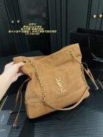 Yves Saint Laurent Jamie Suede Bucket Bag Retro Elegance Impressive Capacity Versatile For Both Casual And Formal Wear - Image 9
