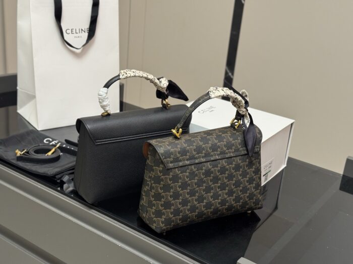 Celine Tilly 2025 New Arrival Vintage-Inspired, Seductive, Versatile Calfskin Mini Bag - Image 8