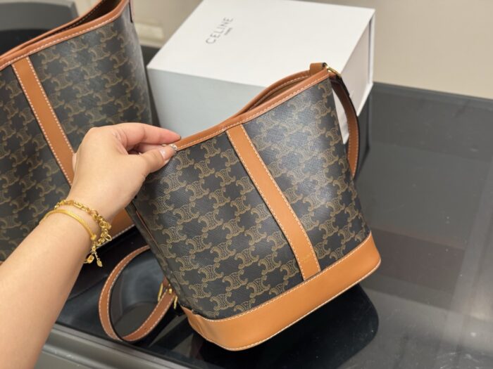 Celine Monogram Bucket Bag Timelessly Versatile Exceptionally Stylish - Image 2