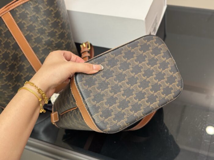Celine Monogram Bucket Bag Timelessly Versatile Exceptionally Stylish - Image 8