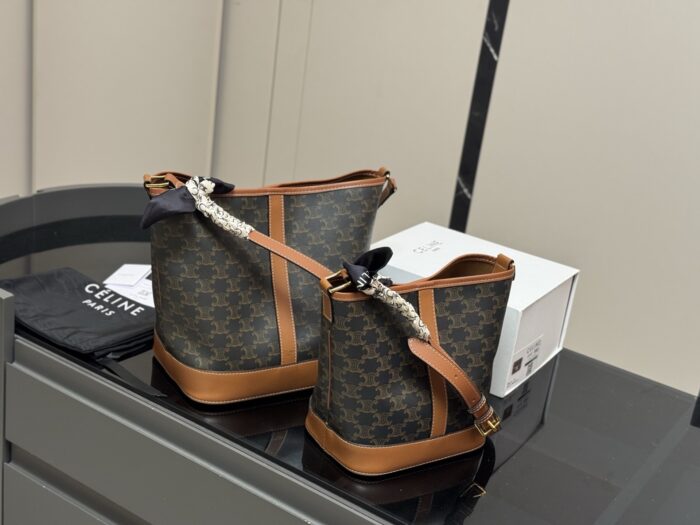 Celine Monogram Bucket Bag Timelessly Versatile Exceptionally Stylish - Image 9