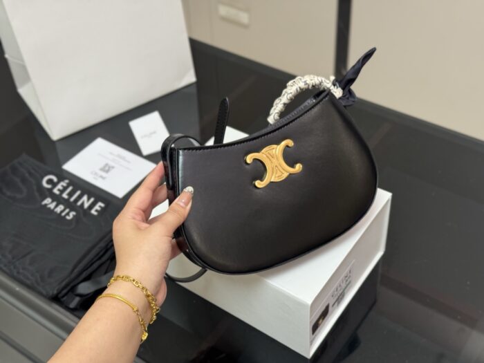 Celine Tilly 2025 New Arrival: Vintage-Inspired Versatile Calf Leather Mini Bag - Image 1