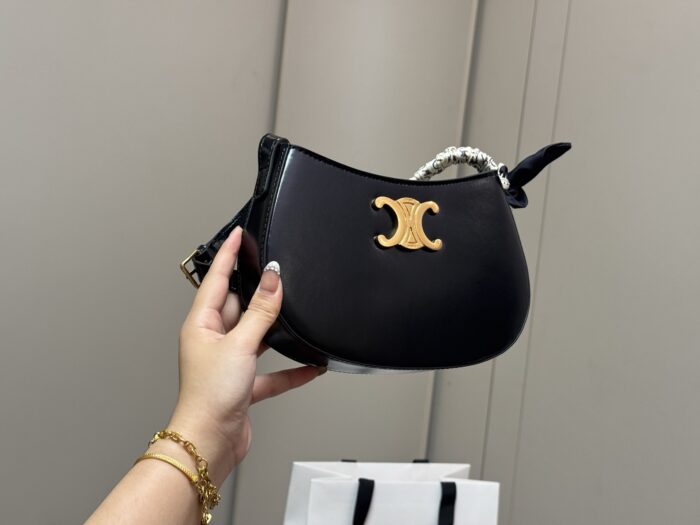 Celine Tilly 2025 New Arrival: Vintage-Inspired Versatile Calf Leather Mini Bag - Image 9