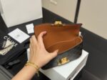 Celine Triomphe Calfskin Triumph Vintage Underarm Bag - Image 4