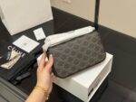 Celine Triomphe Calfskin Triumph Vintage Underarm Bag - Image 7