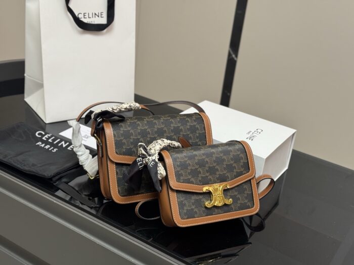 Celine Arc De Triomphe Collection Cowhide Shoulder Bag - Four Seasons Use - Includes Foldable Box - Image 1