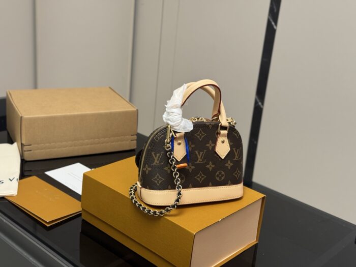 Louis Vuitton Nano Alam Shell Bag Handheld Or Crossbody Versatile And Elegant Perfect For Summer - Image 6