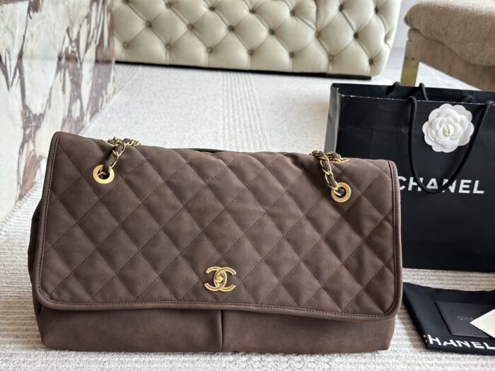 Chanel Cf Series Large Airport Bag - Quilted Gold Buckle Chain Bag (No Box) - Image 4