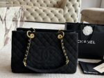 Chanel Tst Airport Bag - Quilted Double C Gold Chain Design - Image 11