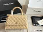 Chanel Coco Handle Grained Calfskin Handbag (Original Hardware) - Image 10